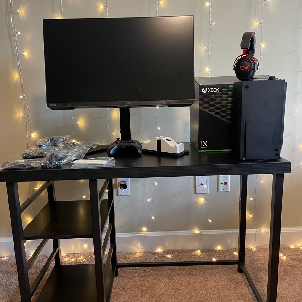 Samsung Black Gaming Monitor with Accessories